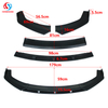 3-stages Type J Universal Front bumper Lip For All Cars 