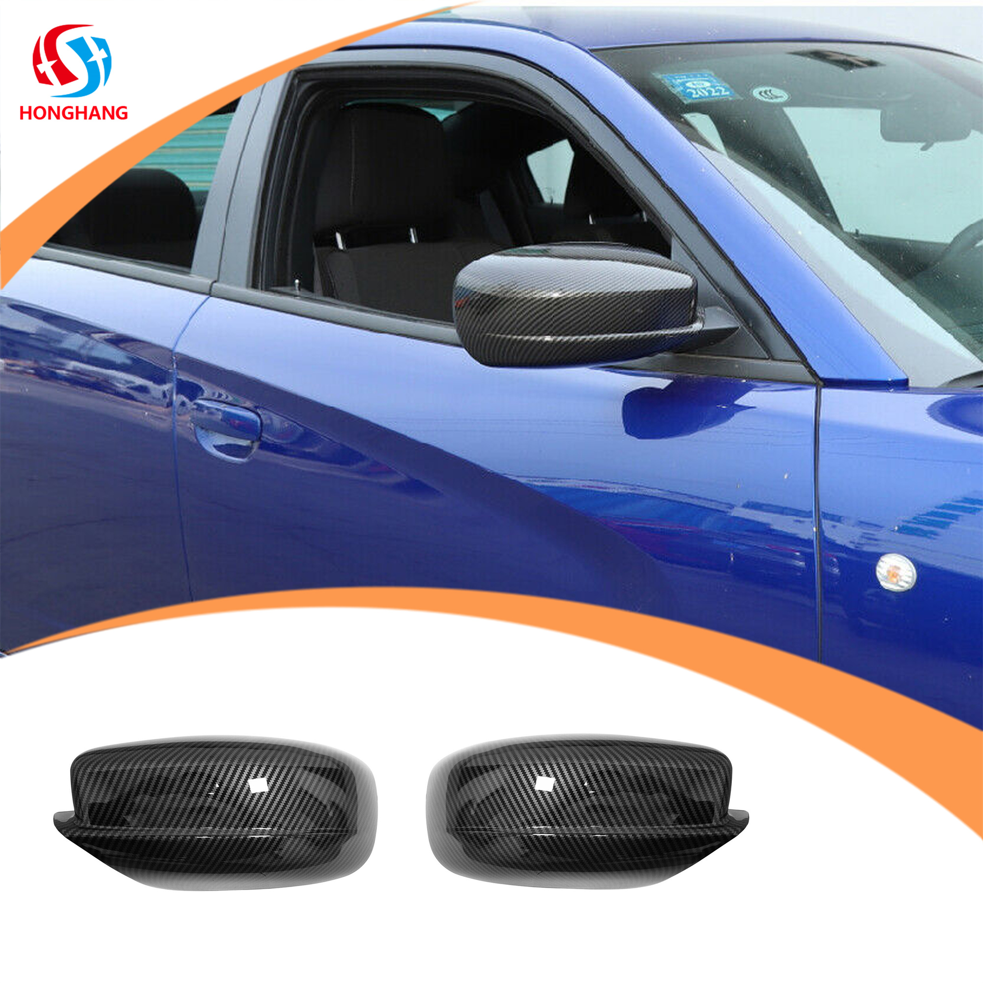 Auto Side Mirror Cover Caps for Dodge Challenger