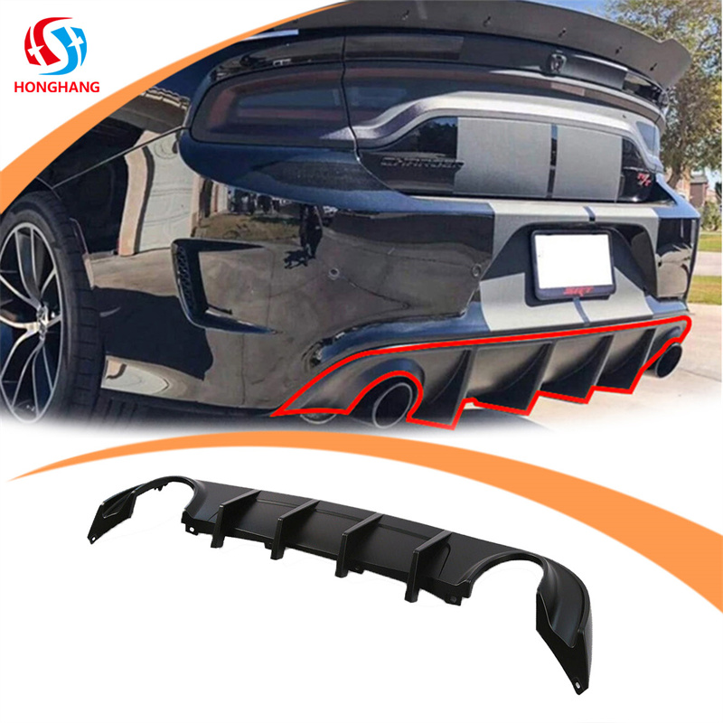 Dodge Charger SRT Carbon Fiber Rear Bumper Diffuser Lip 2015-2021