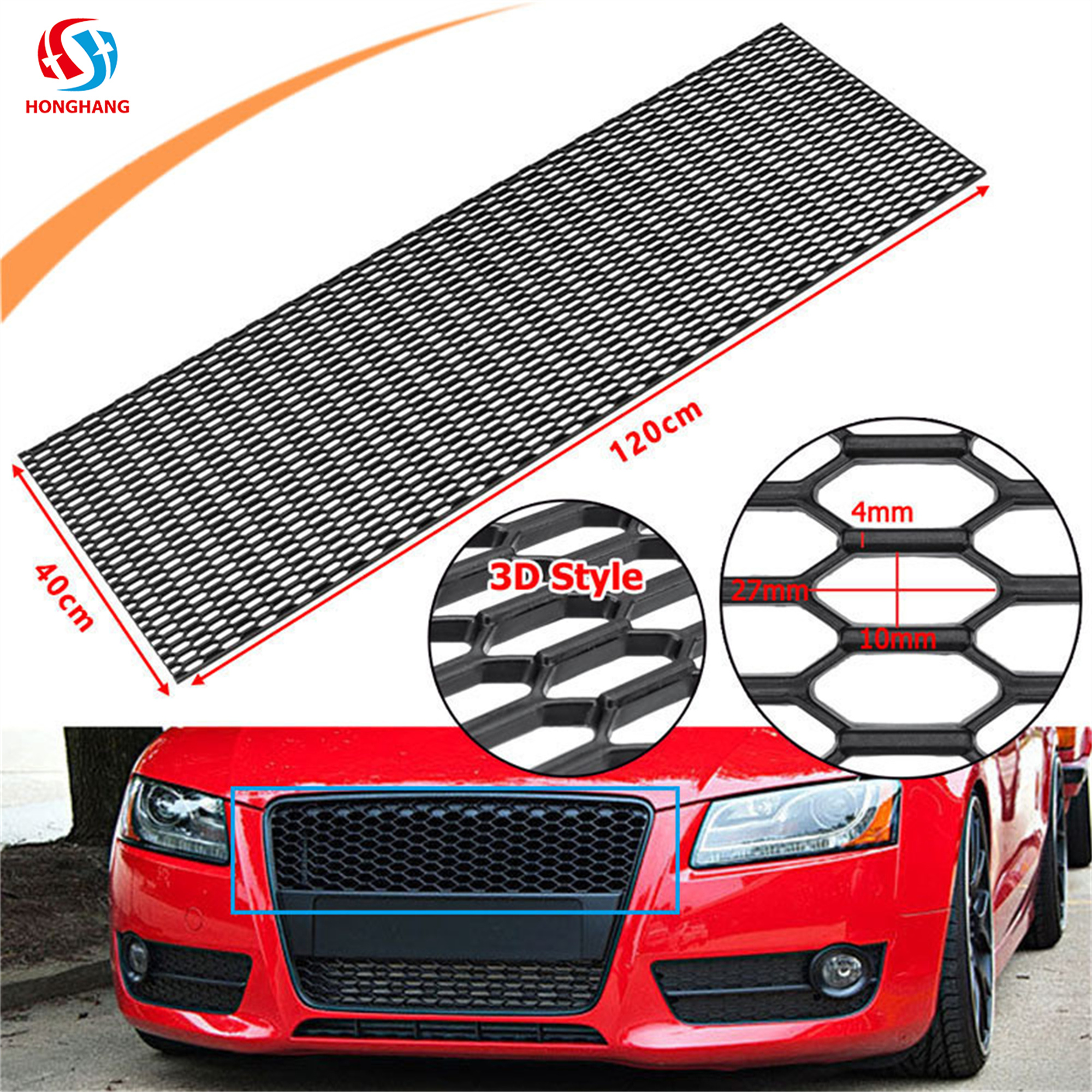 Type B 120*40cm Universal Front Bumper Grille Front Grills