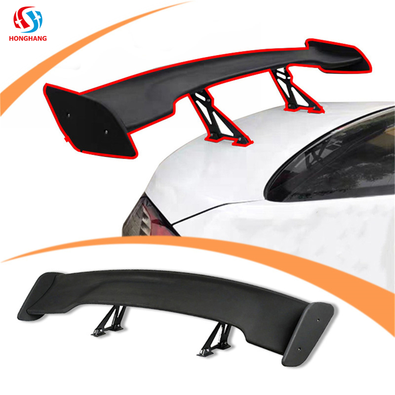 Type F Universal ABS+iron Rear Wing Spoiler Rear Trunk Spoiler For All Cars Coupe 