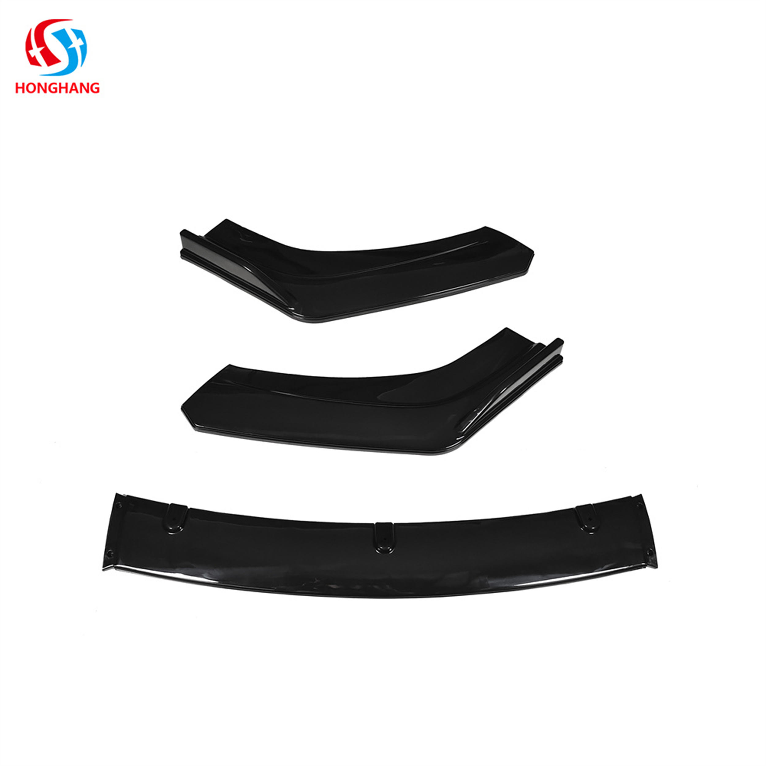 3-stages Type A Universal Front Bumper Lip Splitter Spoiler 