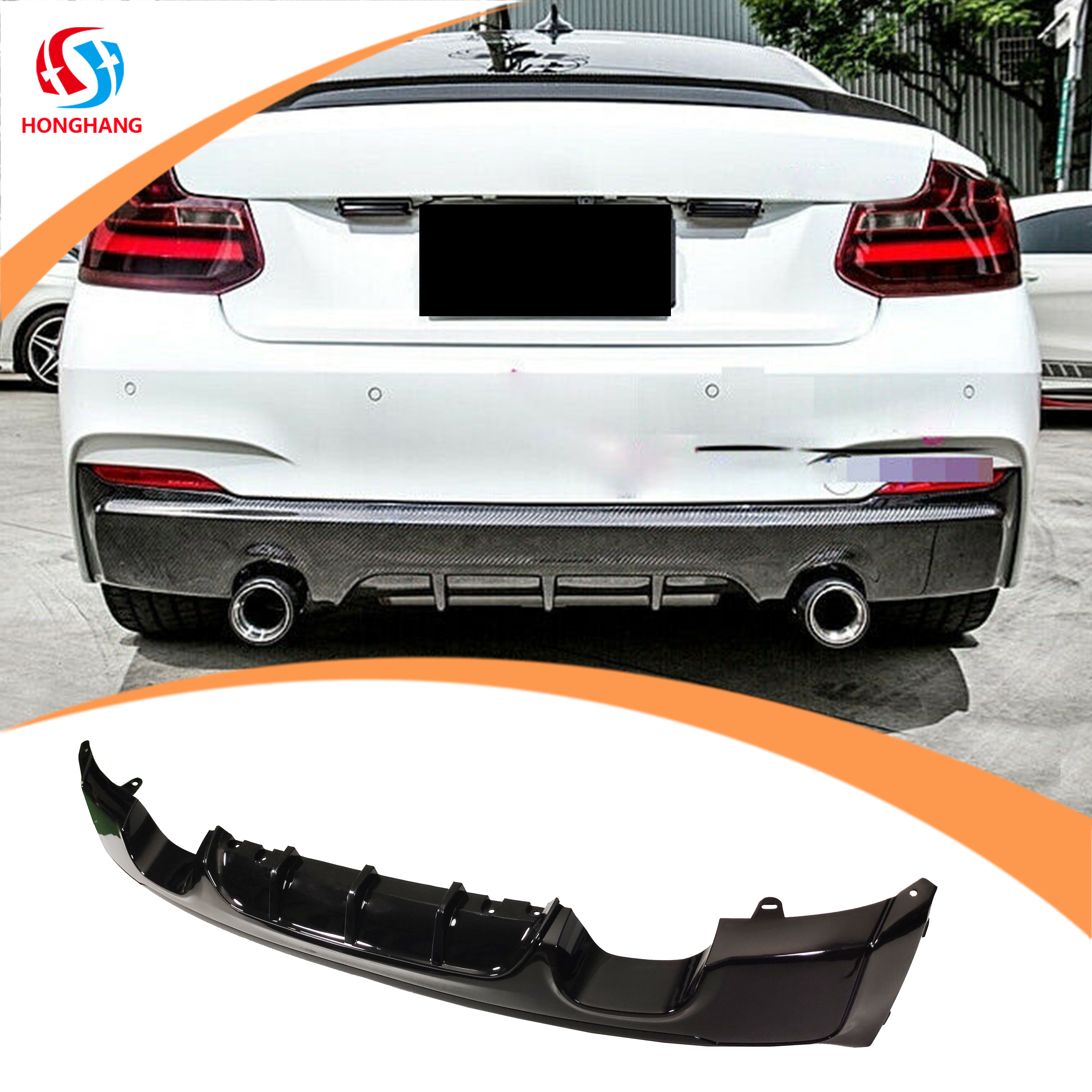 MP Style Rear Bumpe Rdiffuser for Bmw 2 Series F22 